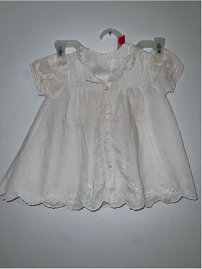 Baby Unbranded Casual Dress in White, 12 Months
